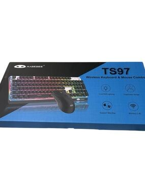 MAGEEGE TS97 Wireless RGB Keyboard & Mouse Combo - Black